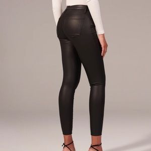 Abercrombie leather embossed pants